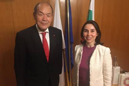 Среща на посланик Мариета Арабаджиева с председателя на местния парламент на град Окаяма г-н Такеши Ваке